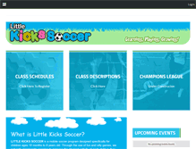 Tablet Screenshot of littlekickssoccer.net